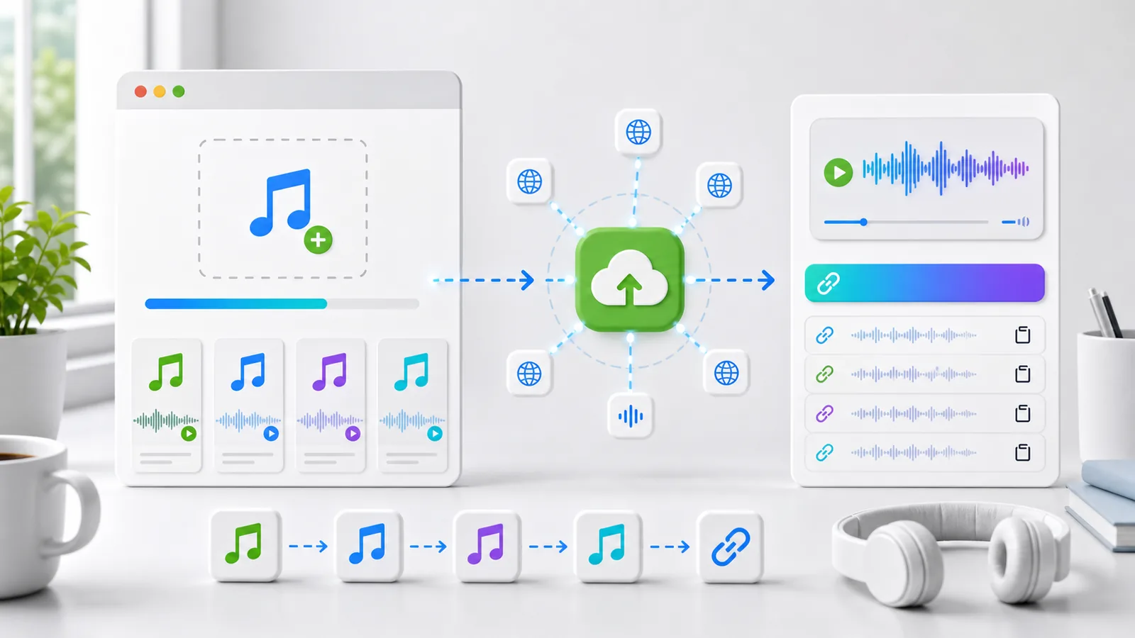 mp3 to url Converter | Free Direct MP3 link generator: Upload audio files and instantly get permanent, shareable links with copy-ready embed snippets.